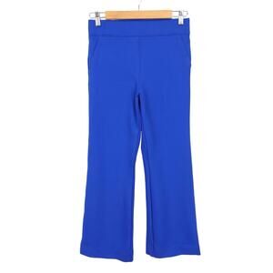 Spanx The Perfect Fit Ponte Kick Flare Crop Pant In Cerulean Blue Size Small